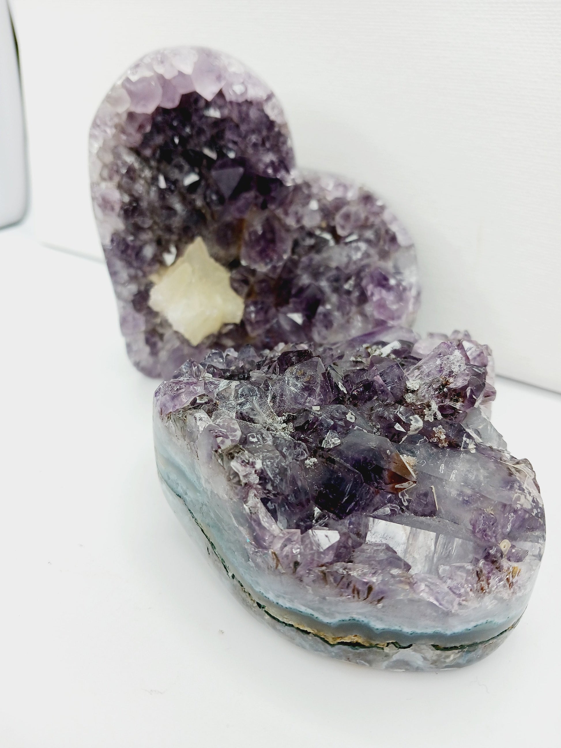 💜✨ Gemy Amethyst Hearts – Love Intuition and Spiritual Clarity! 🌌 - Carvings