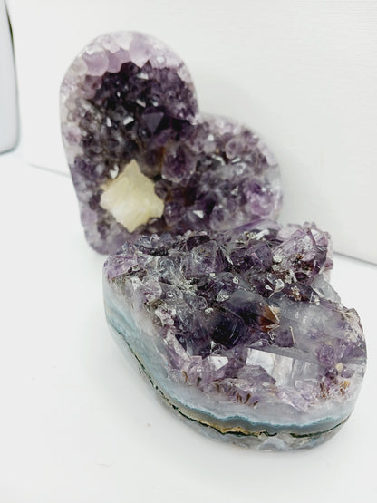 💜✨ Gemy Amethyst Hearts – Love Intuition and Spiritual Clarity! 🌌 - Carvings