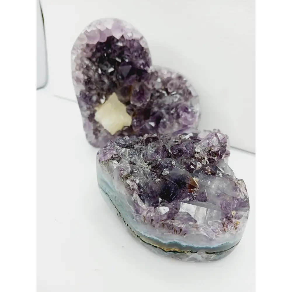 💜✨ Gemy Amethyst Hearts – Love Intuition and Spiritual Clarity! 🌌 - Carvings