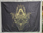 Goddess Black and Gold Tapestry 76 x 58 - Tapestry