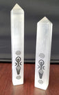 🌍✨ Goddess of the Earth Selenite Obelisk 7 Inch – Grounding Clarity and Divine Feminine Energy 🤍 - Large 7 1/4’’