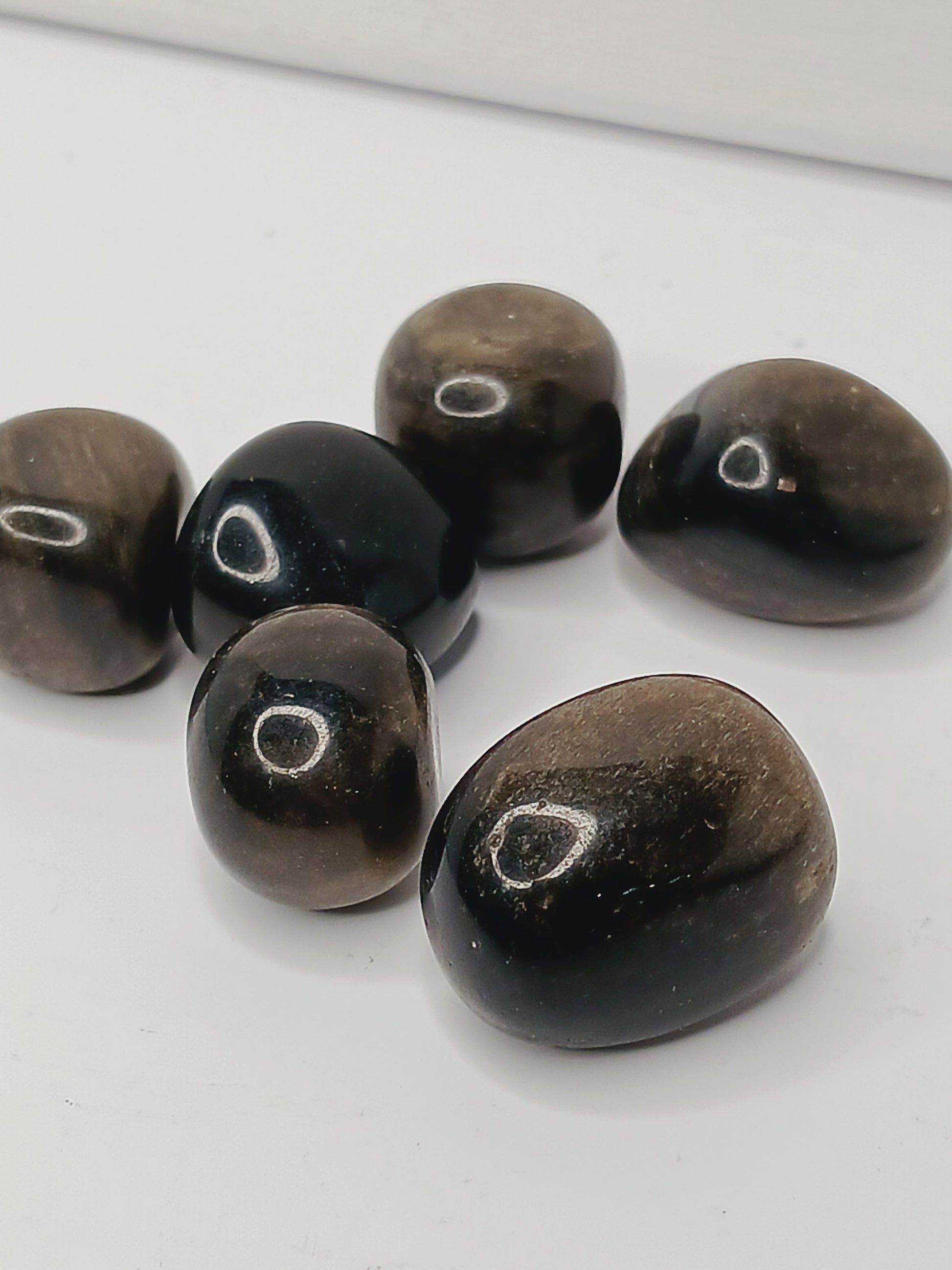 🌟🖤 Golden Sheen Obsidian Tumble – Empowerment Protection and Clarity ✨