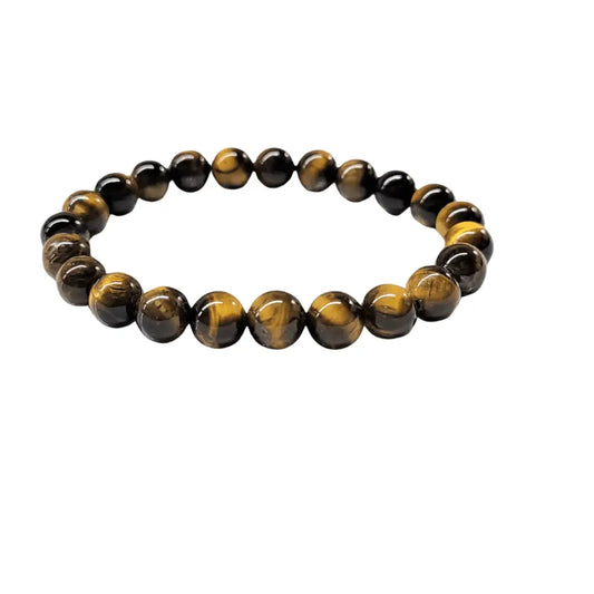 💛🐯 Golden Tigers Eye Bracelet 8mm – Confidence Focus and Protection ✨ - OMC BRACELETS