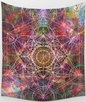 Gorgeous Metatrons Cube Tapestry 51 x 57’’ - Tapestry