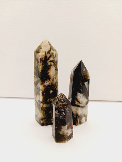 💚✨ Green Lepidolite with Mica Towers 2–3.5’’ – Calm Balance and Heart Healing 🌿