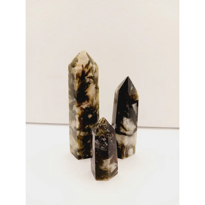💚✨ Green Lepidolite with Mica Towers 2–3.5’’ – Calm Balance and Heart Healing 🌿