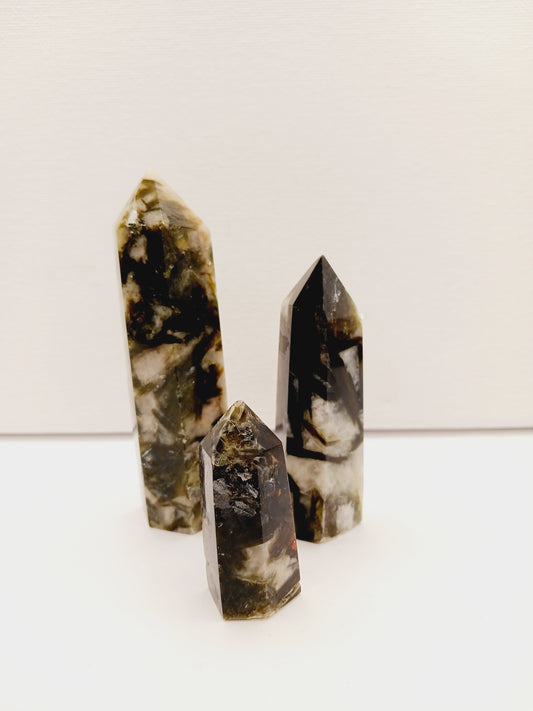 💚✨ Green Lepidolite with Mica Towers 2–3.5’’ – Calm Balance and Heart Healing 🌿