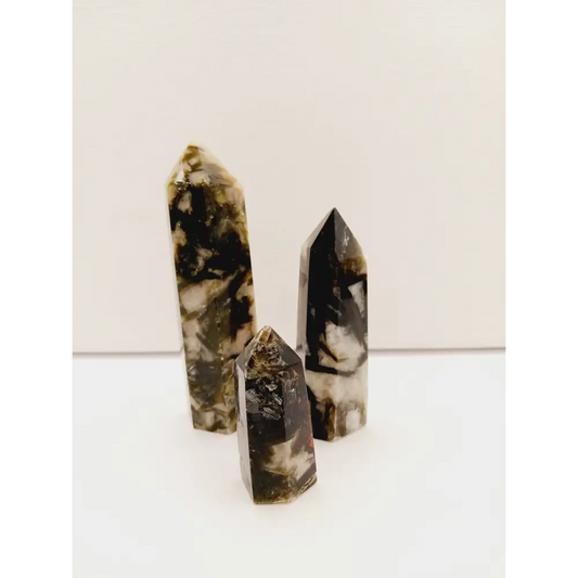 💚✨ Green Lepidolite with Mica Towers 2–3.5’’ – Calm Balance and Heart Healing 🌿