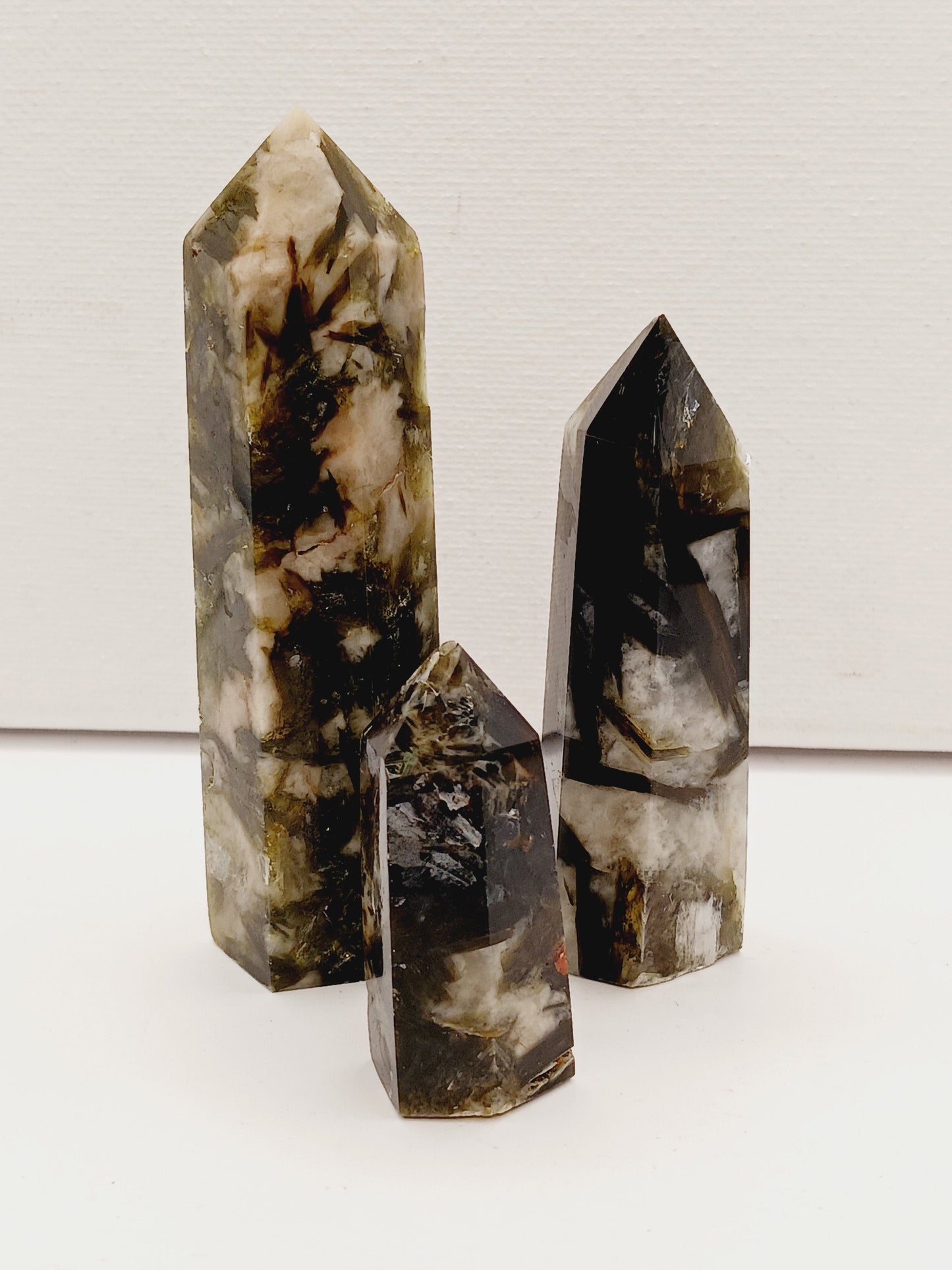 💚✨ Green Lepidolite with Mica Towers 2–3.5’’ – Calm Balance and Heart Healing 🌿