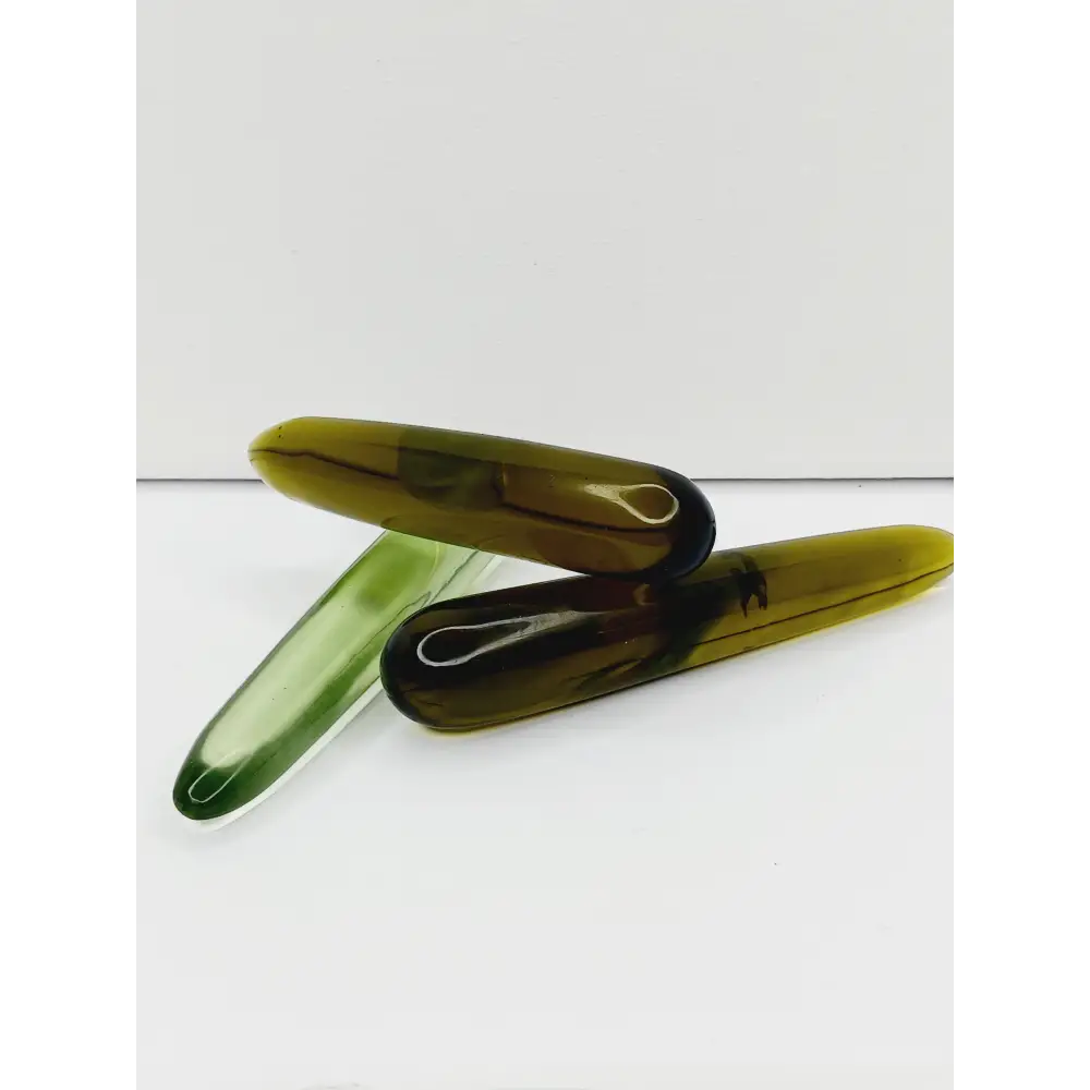💚✨ Green Obsidian Wands-Intuitive Pick – Healing Heart Opening and Energy Flow 🌿 - light green