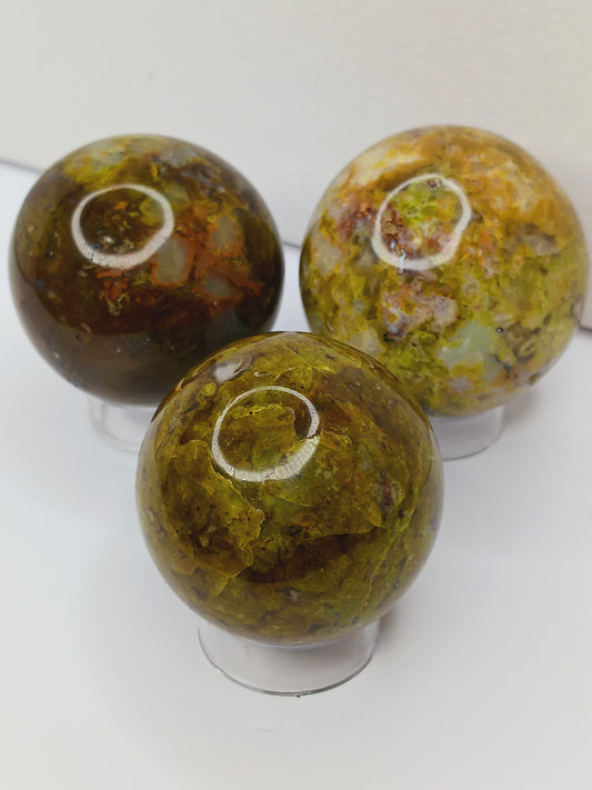 💚🌿 Green Opal Spheres – Renewal Heart Healing and Fresh Energy! 🌿💚 - Spheres