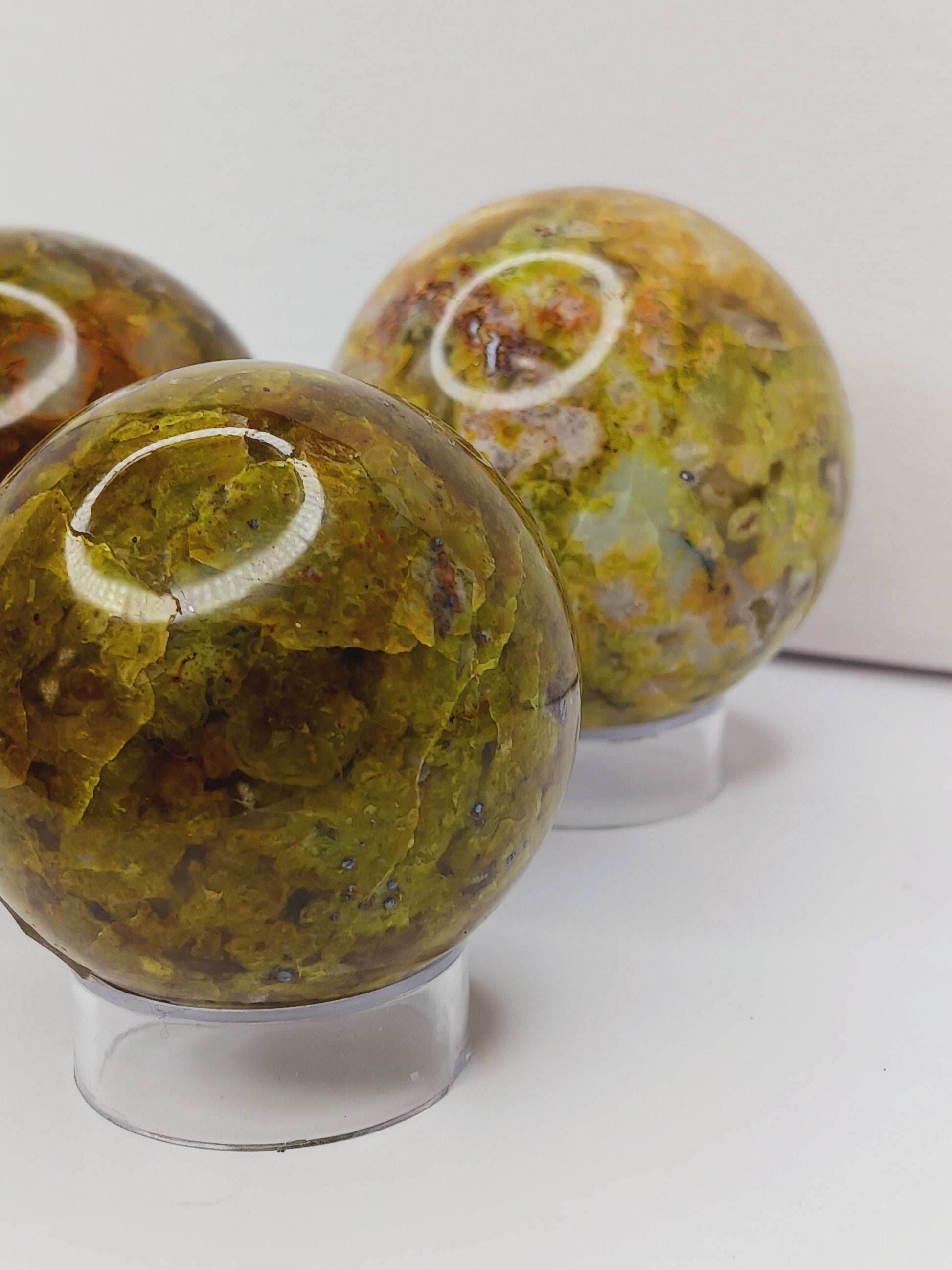💚🌿 Green Opal Spheres – Renewal Heart Healing and Fresh Energy! 🌿💚 - Spheres