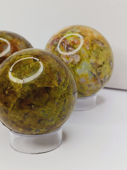 💚🌿 Green Opal Spheres – Renewal Heart Healing and Fresh Energy! 🌿💚 - Spheres