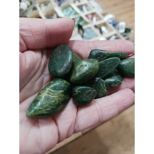 Green Zoisite Tumbles - Tumbles