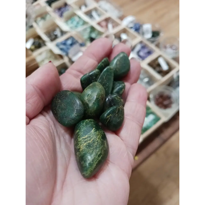 Green Zoisite Tumbles - Tumbles