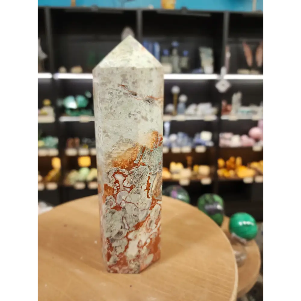 🌋 Grounded Courage Red Agate Tower 🌋 - 2