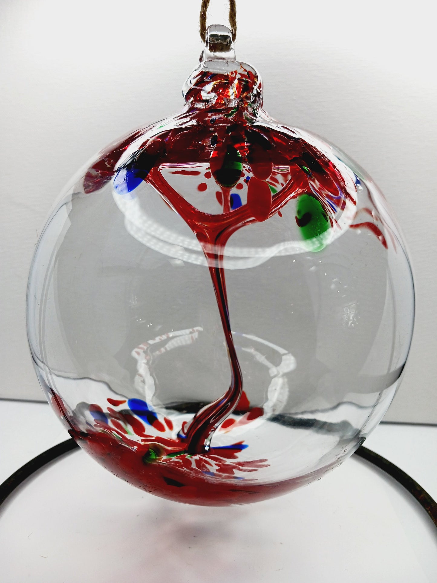 🔮✨Handblown Glass Witch Ball – Protection Tradition and Magical Beauty ✨🔮 - 6’’-Red Blue & Green Assorted - Home Decor