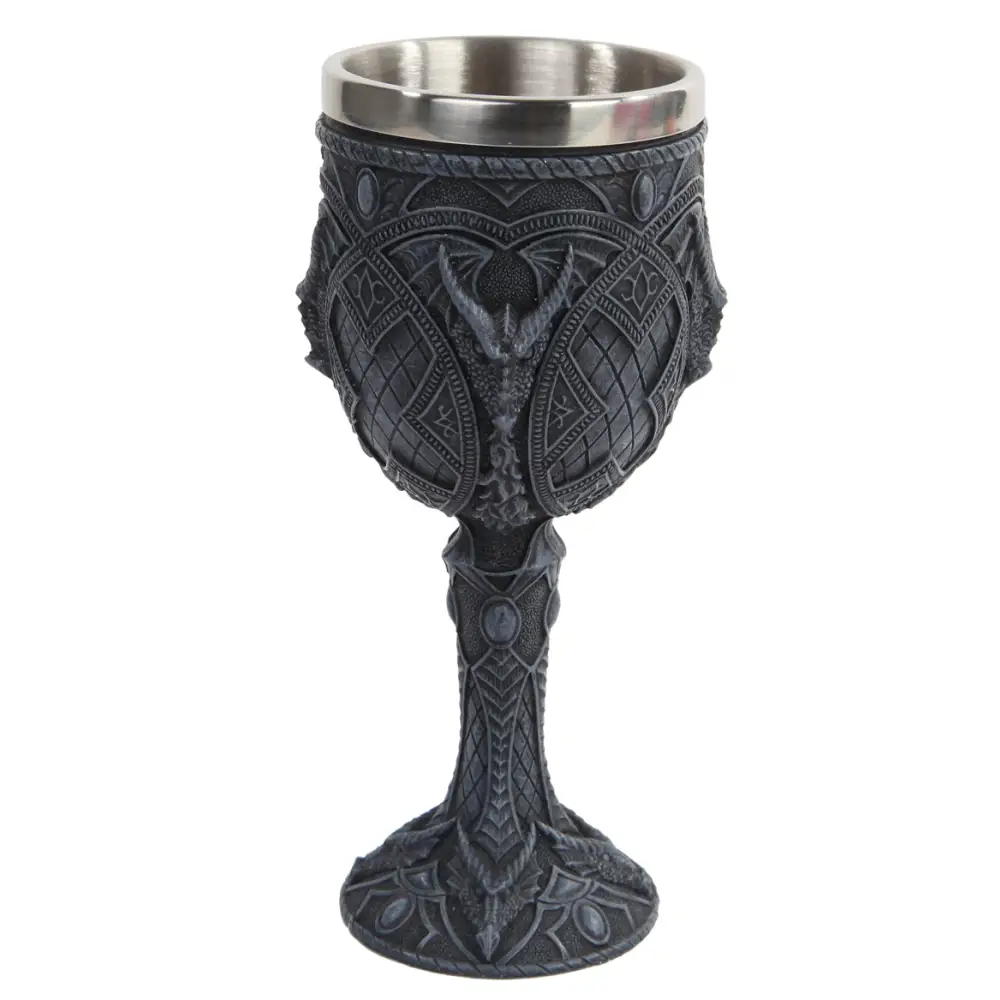 🍷✨ Handpainted Goblets – Artistry Ritual & Everyday Magic! 🎨 - Cathedral Dragon - Drinking Vessels
