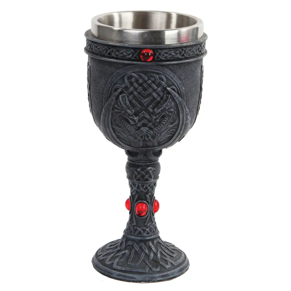 🍷✨ Handpainted Goblets – Artistry Ritual & Everyday Magic! 🎨 - Double Dragon - Drinking Vessels