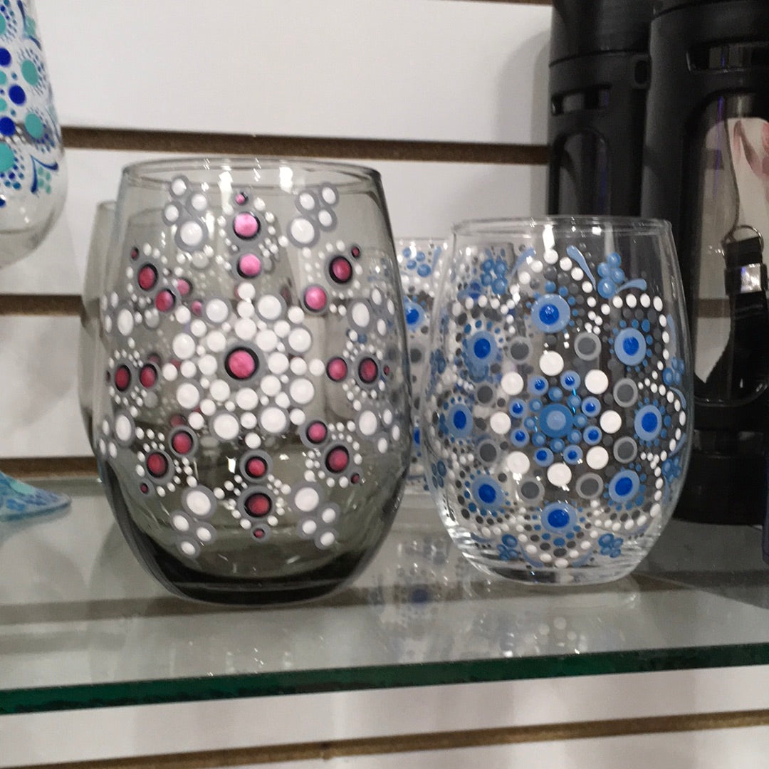 🌟🍷 Handpainted Mandala Wine Glass – Elevate Your Entertaining and Sip in Style 🎨 - Drinking Vessels