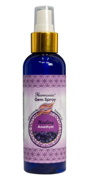 Harmonia Gem Intention Smudge Room Sprays (10 types)k - Healing Amethyst - Incense & Burners