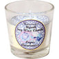 Soy votive candles with embedded gemstones, displayed on a white background. Perfect for intention setting, crystal energy, and sacred ambiance.