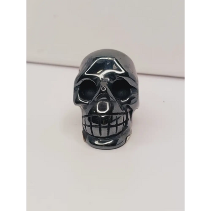 🖤💀 Hematite Skull 2’’ – Grounding Protection and Strength ✨ - Carvings
