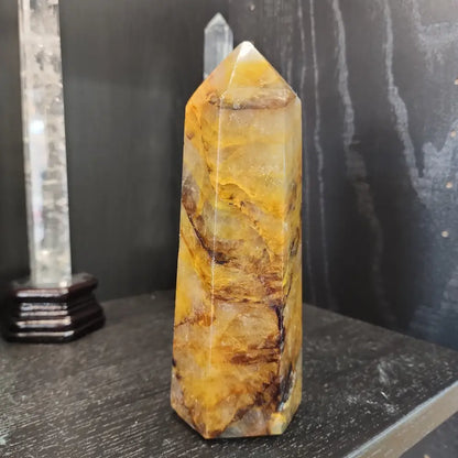 🌟💛 Hematoid Golden Healer Quartz Towers – Healing Energy & Empowerment! 🗼 - 1 - 7’’ - Towers