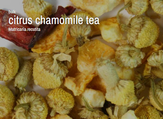 Herbal Bulk Loose Tea by the Ounce - Citrus Chamomile Herbal Tea - Teas & Accessories