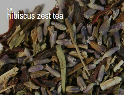 Herbal Bulk Loose Tea by the Ounce - HIbisucs Zest Tea - Teas & Accessories