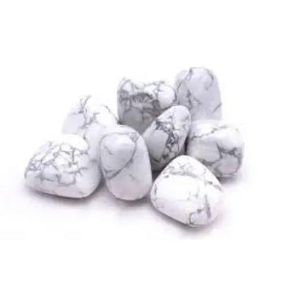 🤍✨ Howlite Tumble – Calm Patience and Peaceful Energy 🕊️ - Tumbles