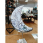 🌿🌙 Huge Moss Agate Moon on Stand – Growth Harmony and Earth Connection ✨ - 1 - Carvings