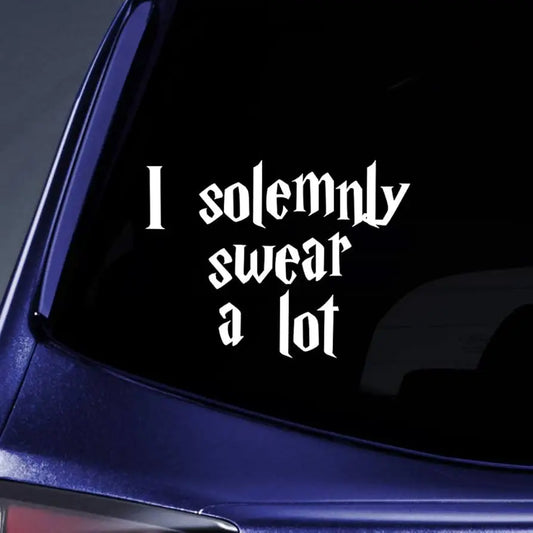 🪄🚗 I Solemnly Swear Alot Car Decal – Add Mischief and Magic to Your Ride! ✨