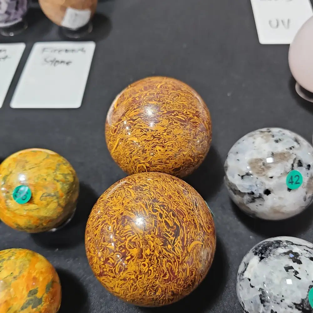 🖋️✨ Imperial Calligraphy Jasper Spheres – Wisdom Creativity and Ancient Inspiration! ✨🖋️ - 1 - Spheres
