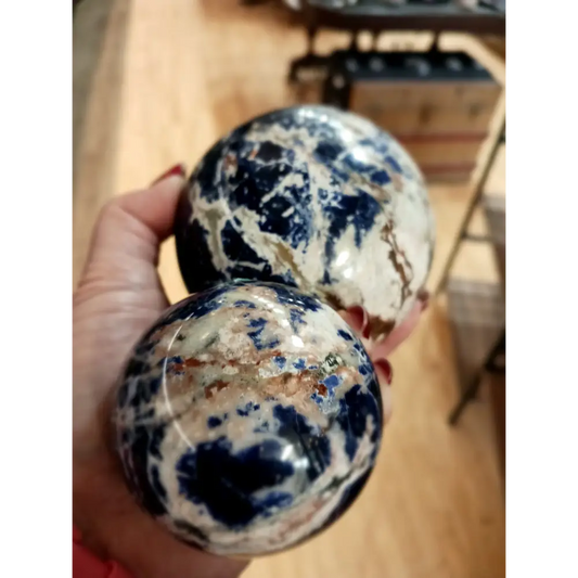 🔵✨ Incredible Sodalite Spheres – Insight Communication and Inner Harmony! ✨🔵 - Spheres