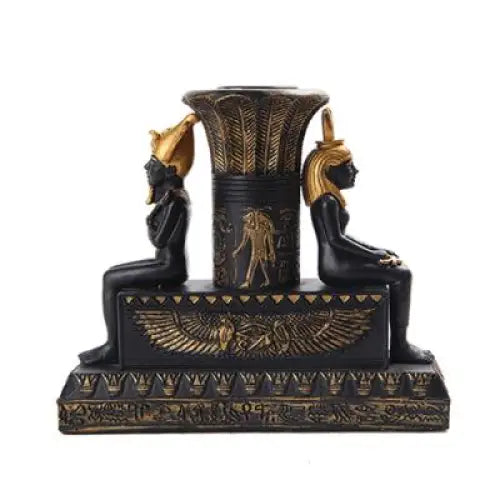 🌙✨ Isis & Osiris Candleholder – Divine Union & Ancient Egyptian Magic (4.25’’ x 5.00’’) 🕯️ - Candles & Accessories