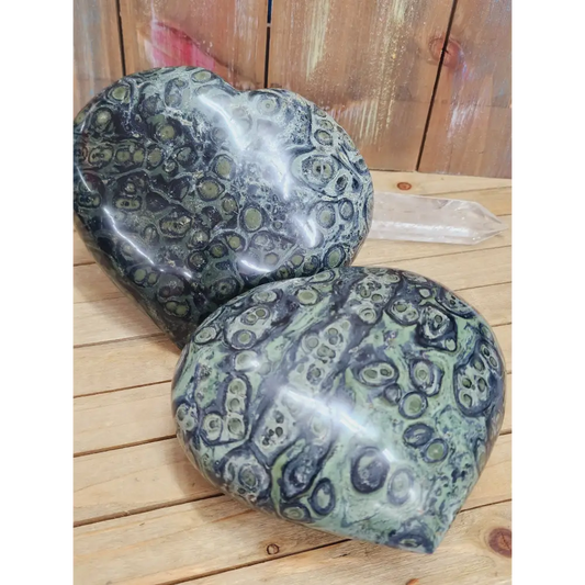 Kambaba Jasper Heart - Carvings
