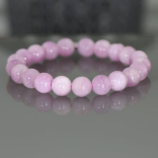 Kunzite Braclet - 12mm Beads - OMC BRACELETS