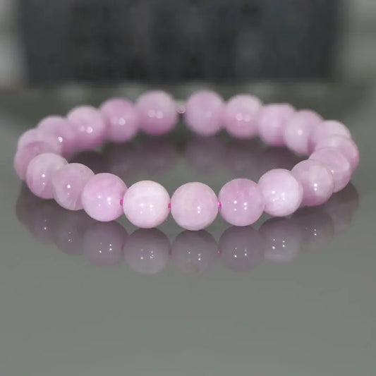 Kunzite Braclet - 12mm Beads - OMC BRACELETS