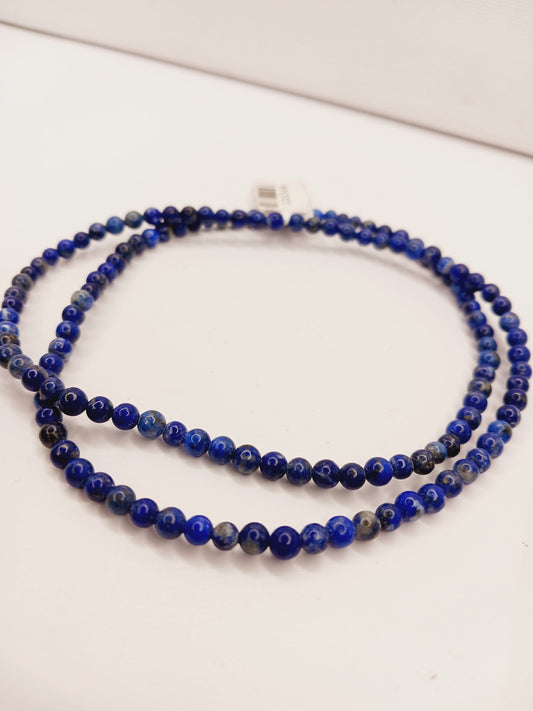 Lapis Bead Necklaces - Stretchy - 4mm - Jewelry