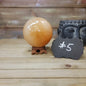 Large Honey Calcite Sphere - 05. Honey Calcite Sphere - 3 3/4’’ - Spheres
