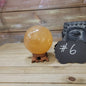 Large Honey Calcite Sphere - 06. Honey Calcite Sphere - 3 1/2’’ - Spheres