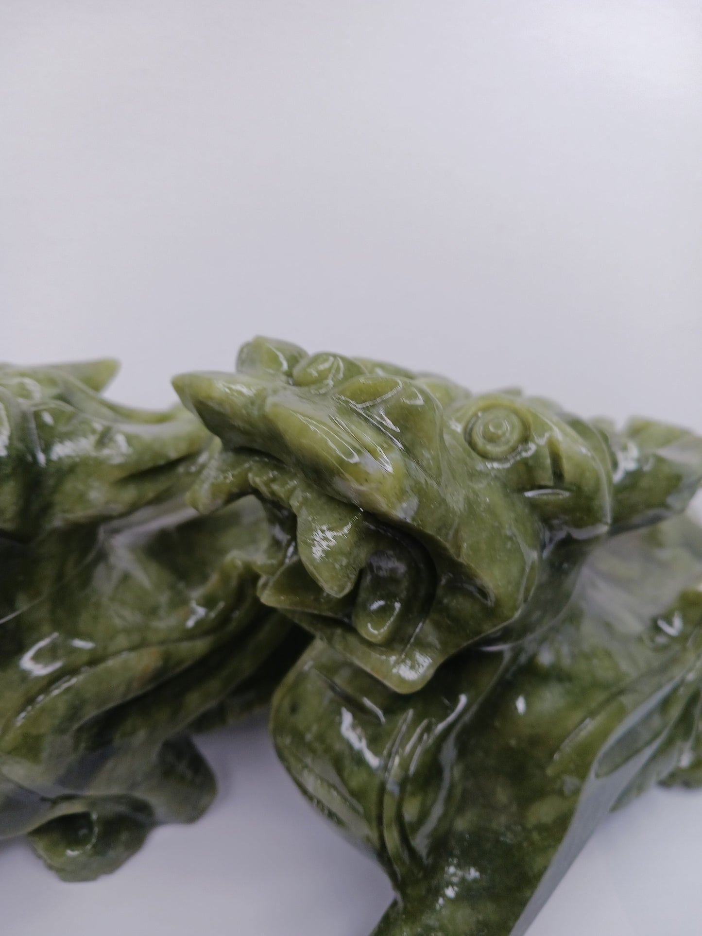 🐉💰 Large Pixiu Money Dragon Pair 8.5 x 5.25 Inch – Wealth Protection and Good Fortune ✨ - Carvings