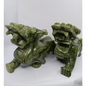 🐉💰 Large Pixiu Money Dragon Pair 8.5 x 5.25 Inch – Wealth Protection and Good Fortune ✨ - Carvings