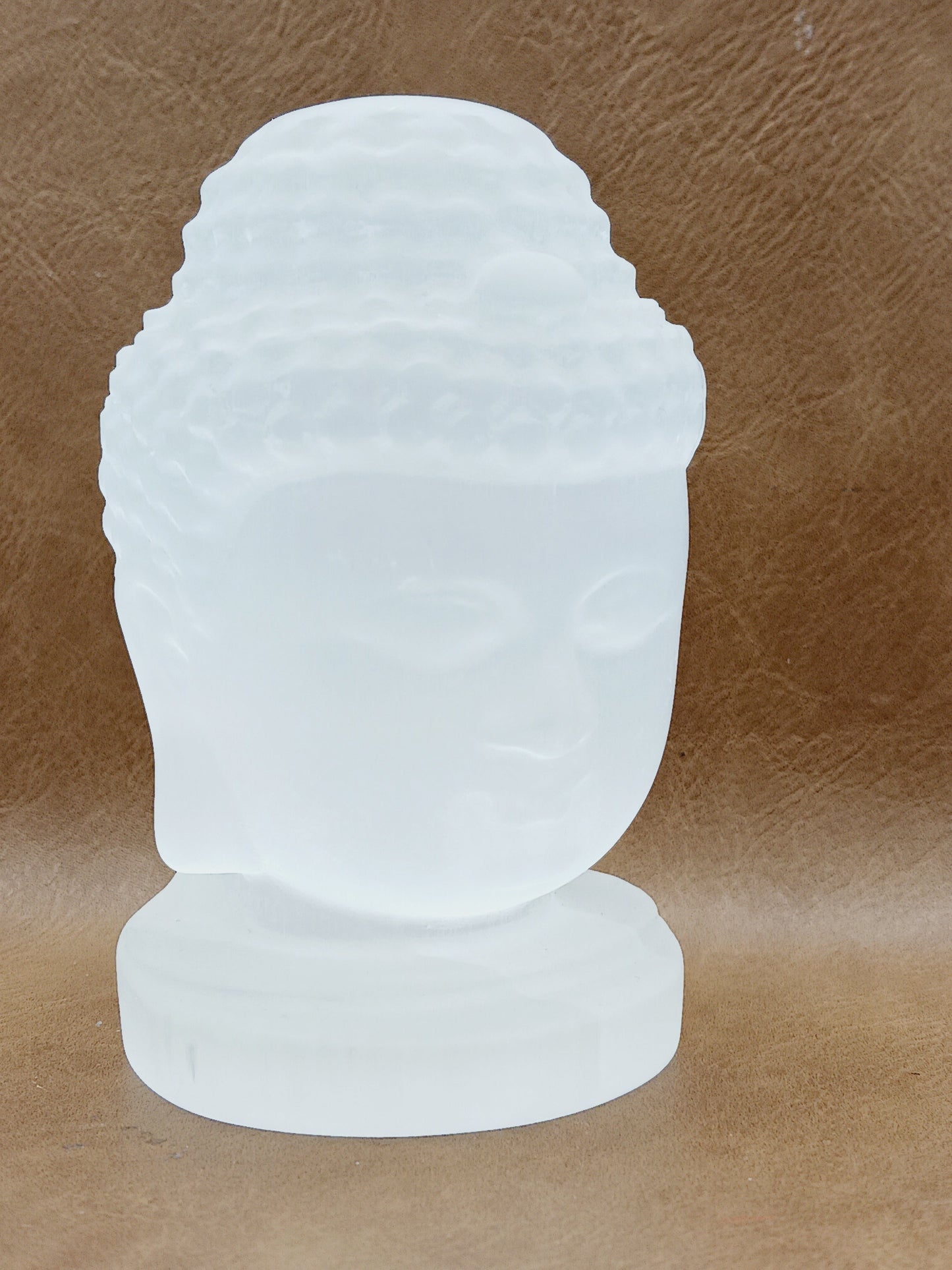 🤍✨ Large Selenite Buddha Head Carving – Enlightenment Serenity and High-Vibrational Clarity! 🧘 - Carvings
