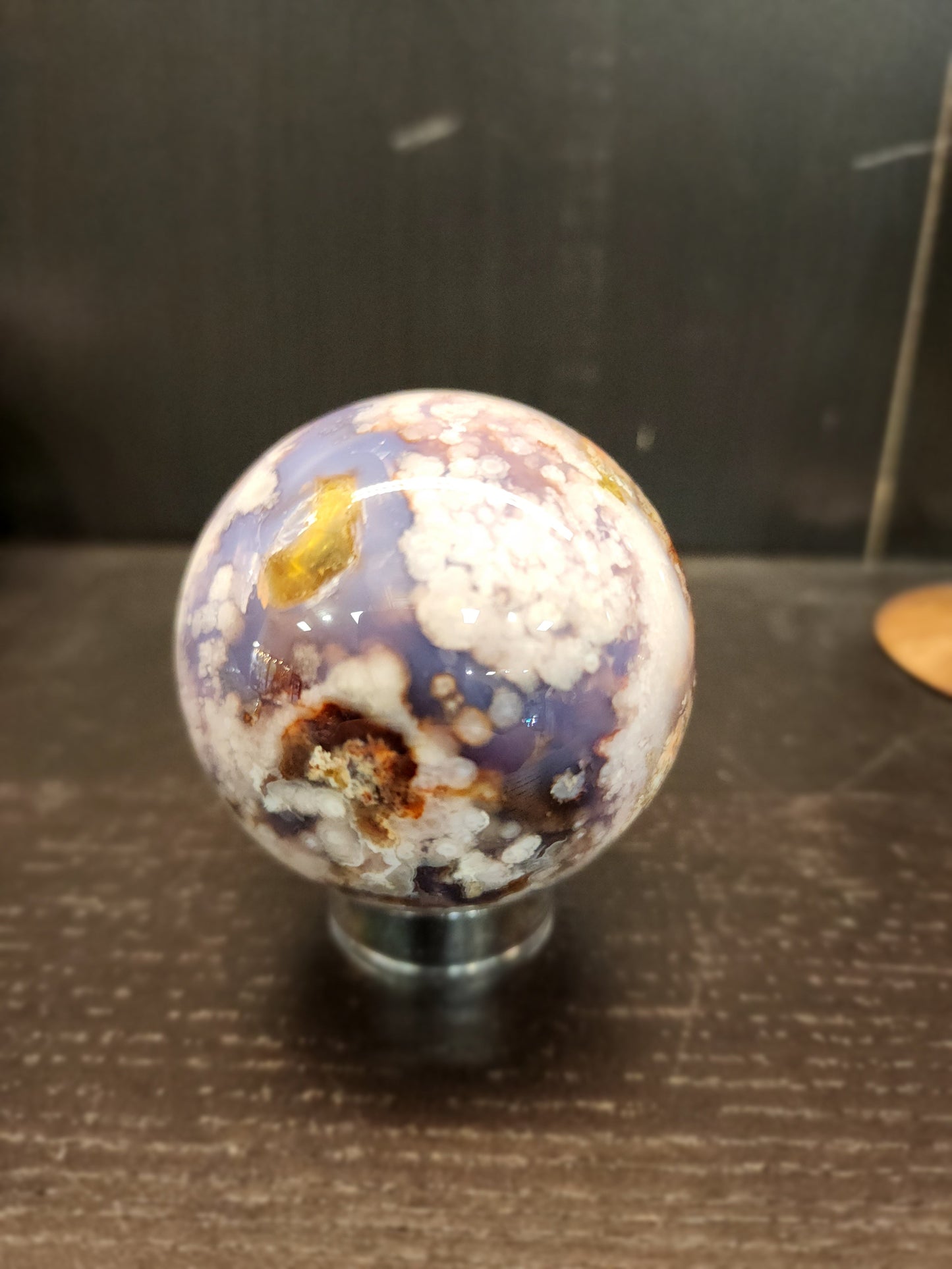 🌸💜 Lavender Cherry Blossom Agate Spheres – Tranquility Growth & Inner Beauty! ✨ - 6 - Spheres