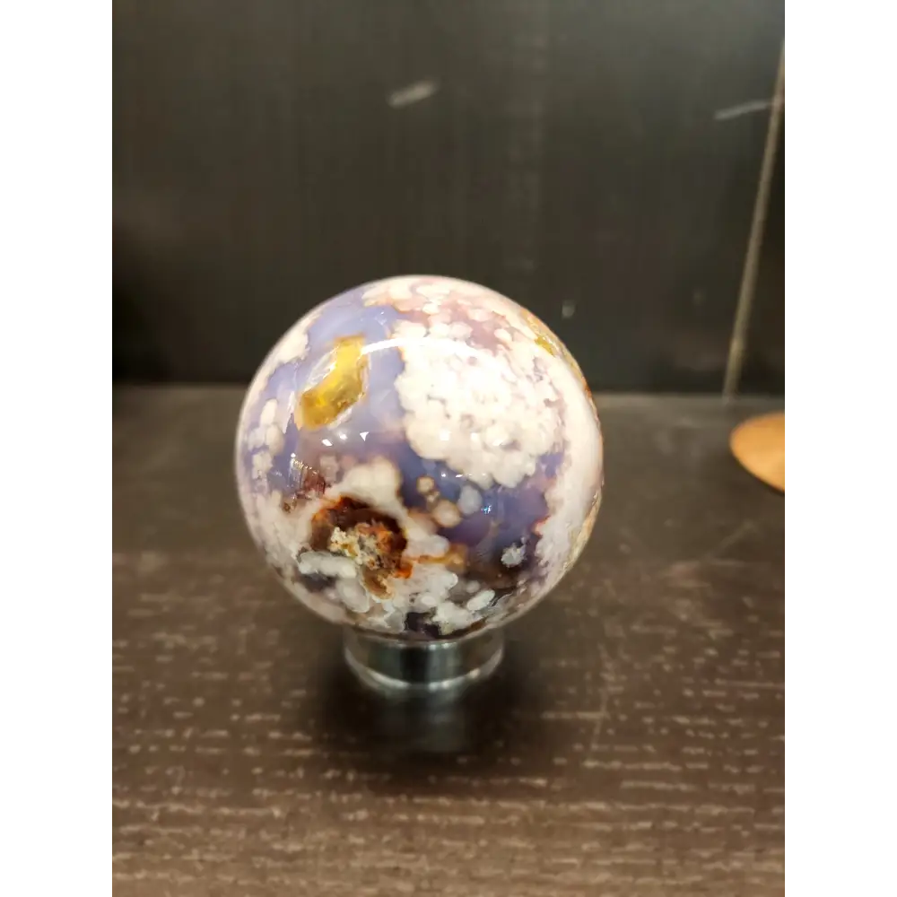 🌸💜 Lavender Cherry Blossom Agate Spheres – Tranquility Growth & Inner Beauty! ✨ - 6 - Spheres