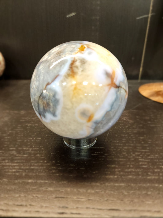 🌸💜 Lavender Cherry Blossom Agate Spheres – Tranquility Growth & Inner Beauty! ✨ - 1 - Spheres