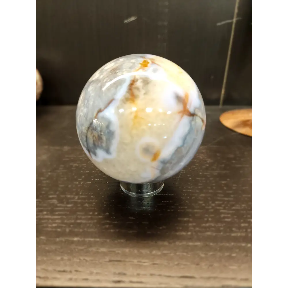🌸💜 Lavender Cherry Blossom Agate Spheres – Tranquility Growth & Inner Beauty! ✨ - 1 - Spheres