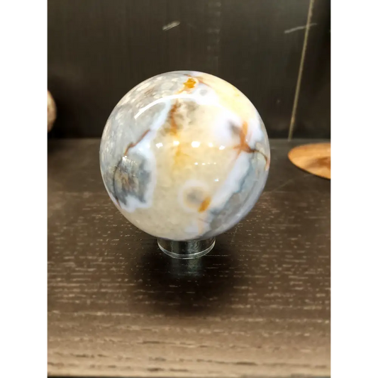 🌸💜 Lavender Cherry Blossom Agate Spheres – Tranquility Growth & Inner Beauty! ✨ - 1 - Spheres